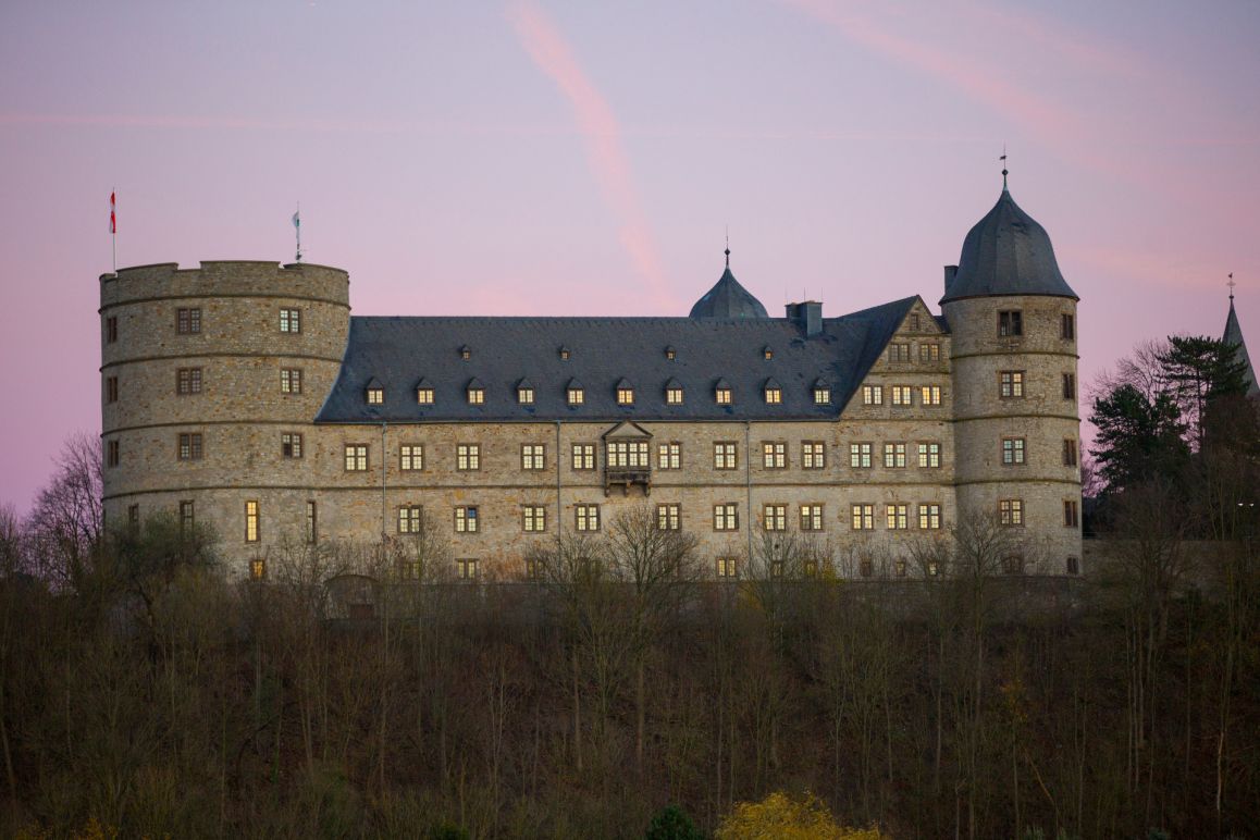 Die Wewelsburg im Sonnenuntergang
